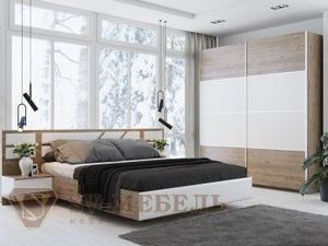 Спальный гарнитур Лагуна 8 + Шкаф-купе №23 в Невьянске - nevyansk.ok-mebel.com