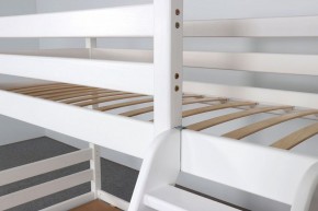 АДЕЛЬ Кровать двухъярусная с наклонной лестницей (белый) в Невьянске - nevyansk.ok-mebel.com | фото 6