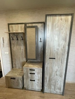АМЕЛИ Прихожая (Дуб Юкон/Бетон темный) в Невьянске - nevyansk.ok-mebel.com | фото 2