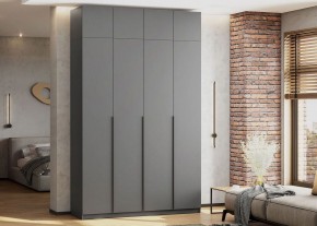 Антресоль 1600 «ШК-5» Графит серый в Невьянске - nevyansk.ok-mebel.com | фото 4