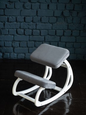 Балансирующий коленный стул Конёк Горбунёк (Белый) в Невьянске - nevyansk.ok-mebel.com | фото 3