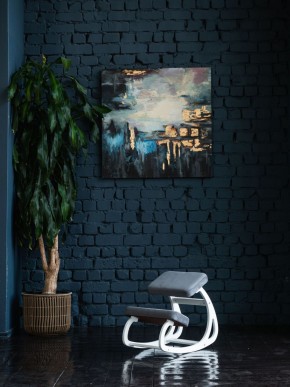 Балансирующий коленный стул Конёк Горбунёк (Белый) в Невьянске - nevyansk.ok-mebel.com | фото 4