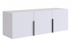 БАСКО Антресоль трехдверная L1200 (белое дерево) в Невьянске - nevyansk.ok-mebel.com | фото