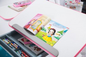 Парта-трансофрмер Amare II Pink с надстройкой в Невьянске - nevyansk.ok-mebel.com | фото 6