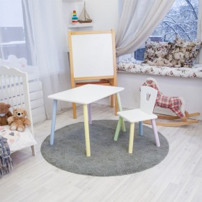 Детский комплект стол и стул «Корона» Rolti Baby (белый/цветной, массив березы/мдф) в Невьянске - nevyansk.ok-mebel.com | фото 2