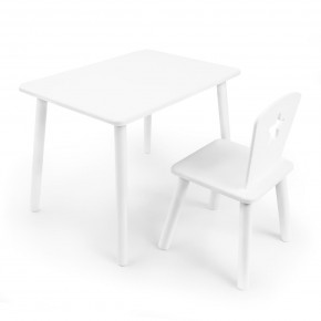 Детский комплект стол и стул «Звезда» Rolti Baby (белый/белый, массив березы/мдф) в Невьянске - nevyansk.ok-mebel.com | фото 1