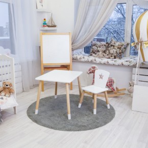 Детский комплект стол и стул «Звезда» Rolti Baby (белый/береза, массив березы/мдф) в Невьянске - nevyansk.ok-mebel.com | фото 3