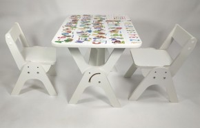 Детский растущий стол-парта и два стула Я САМ "Умка-Дуо" (Алфавит) в Невьянске - nevyansk.ok-mebel.com | фото