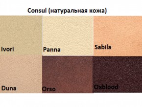 Диван двухместный Алекто Consul натуральная кожа в Невьянске - nevyansk.ok-mebel.com | фото 5