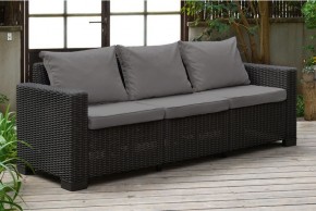 Диван Калифорния 3-х местный (California 3 Sofa), графит в Невьянске - nevyansk.ok-mebel.com | фото