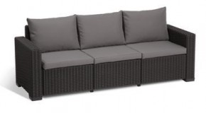 Диван Калифорния 3-х местный (California 3 Sofa), графит в Невьянске - nevyansk.ok-mebel.com | фото 2