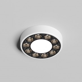 DK2440-WB Встраиваемый светильник DUAL 5+5 Вт, LED 4000K, IP 20, d90mm, белый/черный, алюминий/акрил в Невьянске - nevyansk.ok-mebel.com | фото