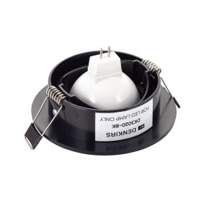 DK3020-BK Встраиваемый светильник, IP 20, 10 Вт, GU5.3, LED, черный, пластик в Невьянске - nevyansk.ok-mebel.com | фото 3