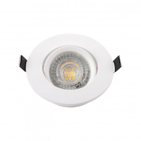 DK3020-WH Встраиваемый светильник, IP 20, 10 Вт, GU5.3, LED, белый, пластик в Невьянске - nevyansk.ok-mebel.com | фото 2