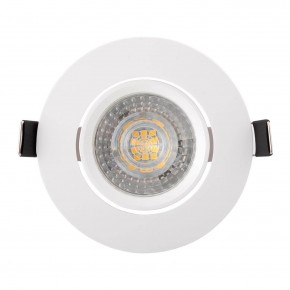 DK3020-WH Встраиваемый светильник, IP 20, 10 Вт, GU5.3, LED, белый, пластик в Невьянске - nevyansk.ok-mebel.com | фото