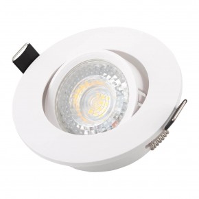 DK3020-WH Встраиваемый светильник, IP 20, 10 Вт, GU5.3, LED, белый, пластик в Невьянске - nevyansk.ok-mebel.com | фото 2