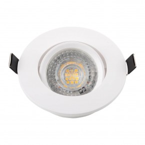 DK3020-WH Встраиваемый светильник, IP 20, 10 Вт, GU5.3, LED, белый, пластик в Невьянске - nevyansk.ok-mebel.com | фото 4