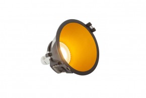 DK3026-BG Встраиваемый светильник, IP 20, 10 Вт, GU5.3, LED, черный/золотой, пластик в Невьянске - nevyansk.ok-mebel.com | фото 3