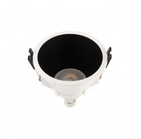 DK3026-WB Встраиваемый светильник, IP 20, 10 Вт, GU5.3, LED, белый/черный, пластик в Невьянске - nevyansk.ok-mebel.com | фото 2