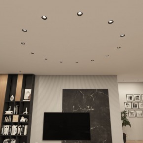 DK3055-BK Встраиваемый светильник, IP 20, 10 Вт, GU5.3, LED, черный, пластик в Невьянске - nevyansk.ok-mebel.com | фото 3