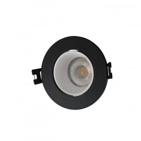 DK3061-BK+WH Встраиваемый светильник, IP 20, 10 Вт, GU5.3, LED, черный/белый, пластик в Невьянске - nevyansk.ok-mebel.com | фото 1