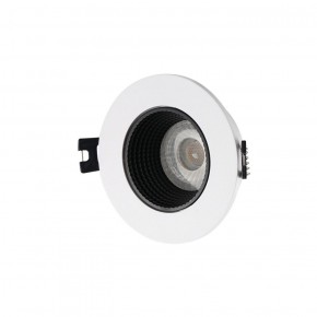 DK3061-WH+BK Встраиваемый светильник, IP 20, 10 Вт, GU5.3, LED, белый/черный, пластик в Невьянске - nevyansk.ok-mebel.com | фото
