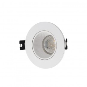 DK3061-WH Встраиваемый светильник, IP 20, 10 Вт, GU5.3, LED, белый/белый, пластик в Невьянске - nevyansk.ok-mebel.com | фото