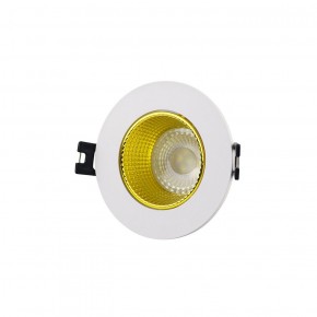 DK3061-WH+YE Встраиваемый светильник, IP 20, 10 Вт, GU5.3, LED, белый/желтый, пластик в Невьянске - nevyansk.ok-mebel.com | фото