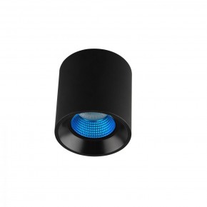 DK3090-BK+CY Светильник накладной IP 20, 10 Вт, GU5.3, LED, черный/голубой, пластик в Невьянске - nevyansk.ok-mebel.com | фото