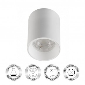 DK3110-WH Светильник накладной IP 20, 10 Вт, GU5.3, LED, белый, пластик в Невьянске - nevyansk.ok-mebel.com | фото