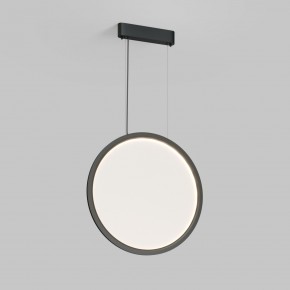 DK6606-BK Подвесной вертикальный светильник Veil со светодиодом H1700 d600 220V 48W 3000-6000K IP20 черный алюминий в Невьянске - nevyansk.ok-mebel.com | фото