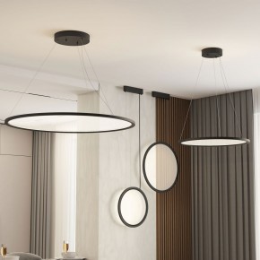DK6606-BK Подвесной вертикальный светильник Veil со светодиодом H1700 d600 220V 48W 3000-6000K IP20 черный алюминий в Невьянске - nevyansk.ok-mebel.com | фото 7