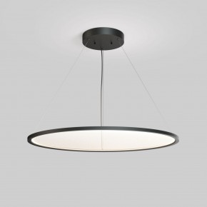 DK6620-BK Подвесной горизонтальный светильник Veil со светодиодом H900 d1000 220V 82W 3000-6000K IP20 черный алюминий в Невьянске - nevyansk.ok-mebel.com | фото