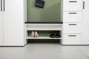 ЭЙР прихожая (модульная) Белый Шагрень в Невьянске - nevyansk.ok-mebel.com | фото 23