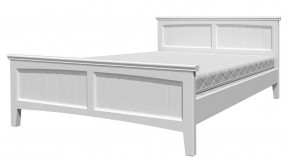 ГРАЦИЯ-4 Кровать из массива 1400 (Белый античный) в Невьянске - nevyansk.ok-mebel.com | фото