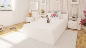 Камелия Кровать 1200, цвет белый, ШхГхВ 123,5х217х78,2 см., сп.м. 1200х2000 мм., без матраса, основание есть в Невьянске - nevyansk.ok-mebel.com | фото 4
