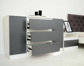 Комод 1200 Парус (Белый/Графит) в Невьянске - nevyansk.ok-mebel.com | фото 4