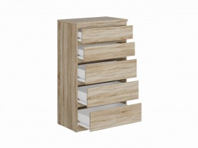 Комод КАСТОР с пятью ящиками, цвет Дуб Сонома в Невьянске - nevyansk.ok-mebel.com | фото 2