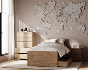 Комод КАСТОР с пятью ящиками, цвет Дуб Сонома в Невьянске - nevyansk.ok-mebel.com | фото 3