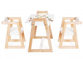 Комплект детской мебели стол и  два стула Я САМ "Лофт-Дуо" (Белый) в Невьянске - nevyansk.ok-mebel.com | фото 1