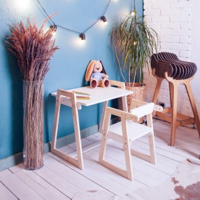 Комплект детской мебели стол и  два стула Я САМ "Лофт-Дуо" (Белый) в Невьянске - nevyansk.ok-mebel.com | фото 10