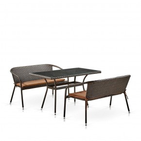 Комплект мебели из иск. ротанга T286A/S139A-W53 Brown в Невьянске - nevyansk.ok-mebel.com | фото 2