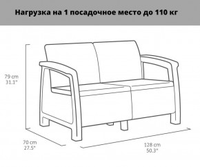 Комплект мебели Корфу Рест (Corfu Rest - without table) графит в Невьянске - nevyansk.ok-mebel.com | фото 2
