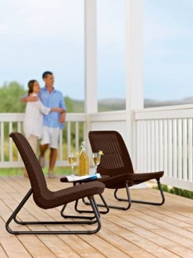 Комплект мебель Рио Патио (Rio Patio set) виски-коричневый в Невьянске - nevyansk.ok-mebel.com | фото 3