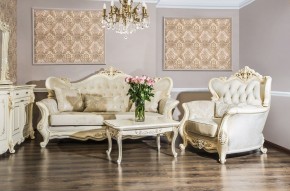 Комплект мягкой мебели Джоконда (крем глянец) в Невьянске - nevyansk.ok-mebel.com | фото