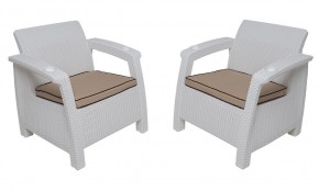 Комплект на балкон Yalta Balcony Set (Ялта) белый в Невьянске - nevyansk.ok-mebel.com | фото 4