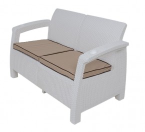 Комплект уличной мебели Yalta Premium Terrace Set (Ялта) белый (+подушки под спину) в Невьянске - nevyansk.ok-mebel.com | фото 2