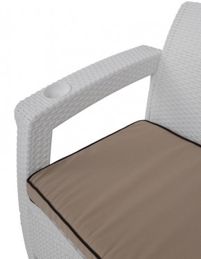 Комплект уличной мебели Yalta Premium Terrace Set (Ялта) белый (+подушки под спину) в Невьянске - nevyansk.ok-mebel.com | фото 5