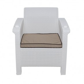 Комплект уличной мебели Yalta Premium Terrace Set (Ялта) белый (+подушки под спину) в Невьянске - nevyansk.ok-mebel.com | фото 6