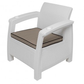 Комплект уличной мебели Yalta Premium Terrace Set (Ялта) белый (+подушки под спину) в Невьянске - nevyansk.ok-mebel.com | фото 7